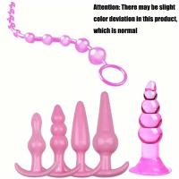 Consolador de tapón Anal para adultos, Juguetes sexuales de masturbación, tapón Vaginal, combinación de dilatador de cuentas para Gay - details 9