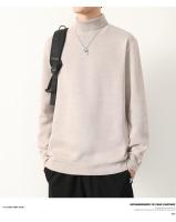 Suéter de Invierno para Hombres Cálido y Grueso de Punto Camisas Inferiores Sólidas Clásicas - details 3