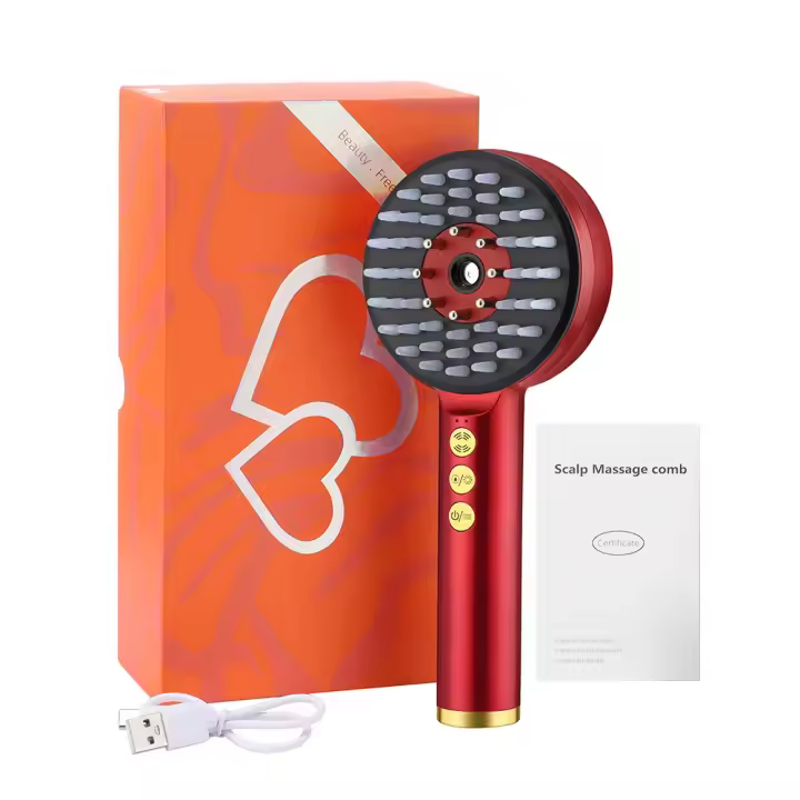 Peine masajeador Eléctrico PARA EL cincimiento del Cabello, masaje anticaída del Cabello, Esencia del Cuero cabeludo, aplicador de agua líquido, therapy de luz roja infrarroja, relajación - 1