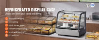 SucceBuy Vitrina refrigerada, vitrina de pastelería para encimera, refrigerador comercial, refrigeración por aire sin escarcha para panadería - details 0