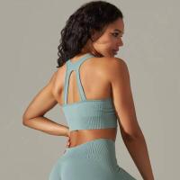 Sujetador deportivo a prueba de golpes para mujer, camiseta sin mangas para correr, ropa interior sexy para fiesta y yoga - details 13