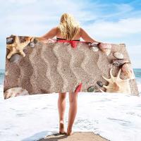 Toallas de baño sin arena de concha, toalla de Spa de playa, suave, absorbente, de gran tamaño, de secado rápido para piscina - details 19