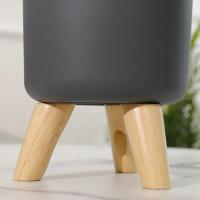 Maceta con soporte de madera para plantas, estante de exhibición para interiores, escritorio, decoración de sala de estar, maceta de flores de pie - details 9