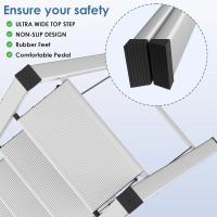 Escalera Plegable de Aluminio Ligera, Antideslizante, Portátil para Hogar y Oficina - details 31