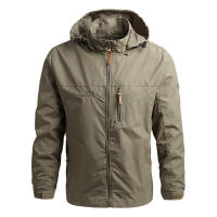 Chaqueta Táctica Para Hombre Impermeable Con Capucha Deportiva Militar De Tallas Europeas S-5XL Para Escalada En El Campo Chaqueta Externa Delgada - details 9