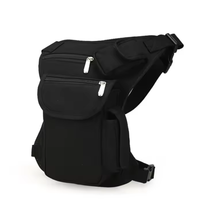 Bolsos de Lona de Alta Calidad para Hombres Rinónica para Pierna, Cinturón, Bolsos para Bicicleta y Motocicleta - 1