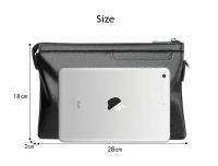Bolsa de Suafte para Hombres Diseño de Monedero de Tarjeta de Cuero PU con Característica de Cremallera Bolsa de Mano con Correa Ideal para Teléfono y iPad - details 0