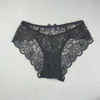 Conjunto de bragas de encaje transparente para mujer, ropa interior Sexy de malla Floral, bragas eróticas transparentes de talla grande, 3 S-XL. - details 3
