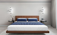 LED Aplique de Pared Espiral Creativo 20W GOECO, Aluminio, Iluminación Interior Moderna para Dormitorio, Sala, 24*16,5*16 CM - details 0