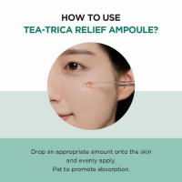 Skin1004 Tea Trica ampolla de 3,38 fl.oz, 100 ml, calmante e hidratante para pieles sensibles - details 3