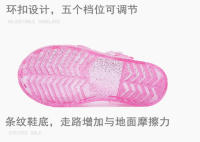 Zapatos romanos transparentes brillantes de gelatina princesa, transpirables, estilo marino. - details 4