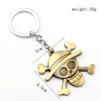 LLavero de Anime One Skull para hombre, sombrero de paja, Pirates Piece, Crew Luffy, regalo - details 3