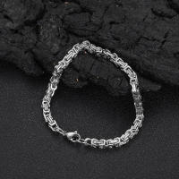 Pulsera de Acero Inoxidable 316L Color Oro Estilo Hip Hop para Hombres y Mujeres - details 5