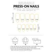 Uñas Falas con Estampado de Estrella A Prueba de Chip y Borrões Ideal para Amantes de Manicura y Belleza - details 3