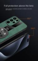 Funda transparente a prueba de golpes con soporte magnético de lujo para Samsung Galaxy S25 S24 Ultra S23 S22 Plus, funda trasera de cuero de oveja - details 6