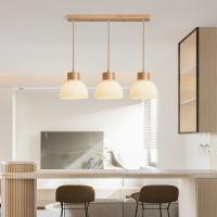 Luz colgante de comedor, luz de techo de cocina, candelabro de madera de diseño japonés - details 2