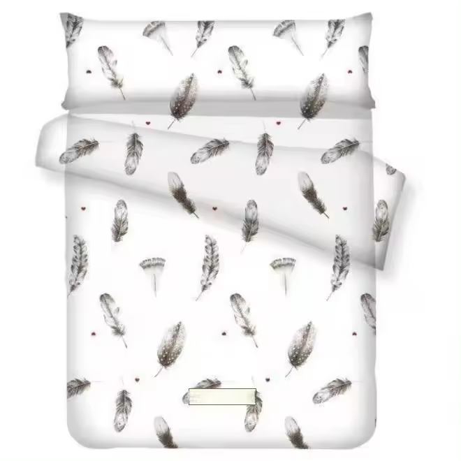 Cubierta de Cama Nórdica Moderna 105cm de Microfibra Transpirable Suave Juego Completo - 1