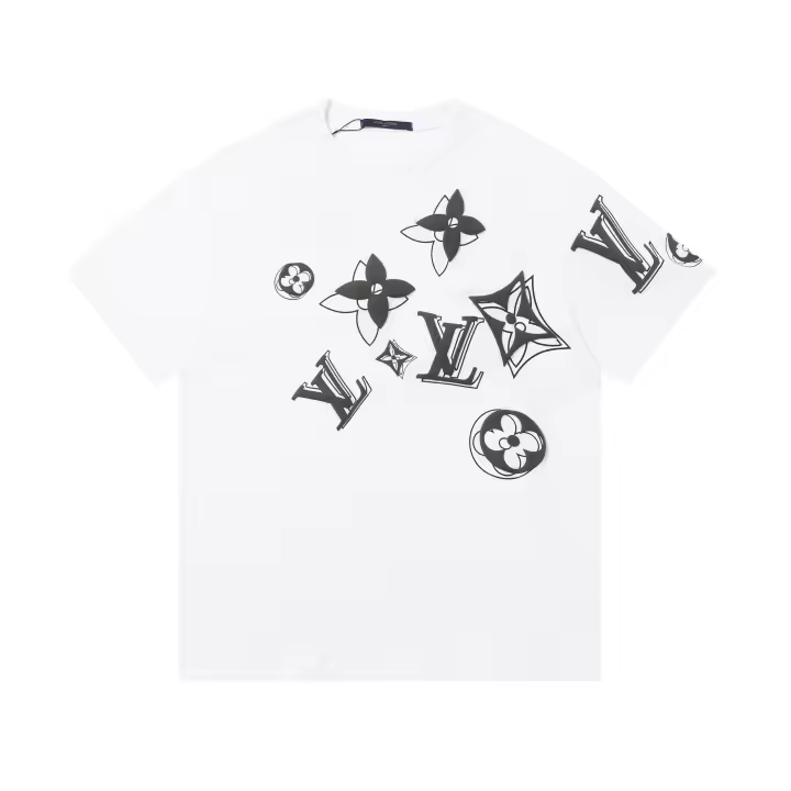 Camiseta de Hombre Casual suelta con Patrón Bordado Moda de Verano 2025 - 1