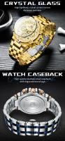 Reloj informal de negocios de lujo para hombre, reloj de pulsera de cuarzo resistente al agua, cronógrafo luminoso de acero inoxidable a la moda para el trabajo - details 7