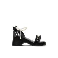 Zapatos de verano para mujer, decoración de punta cuadrada, estilo clásico de hadas, sandalias versátiles de suela gruesa - details 2