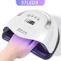 Lámpara profesional para secado de esmalte de Gel, 57LED, Sensor automático, 4 Ajustes de temporizador, equipo de luz UV para manicura - details 0
