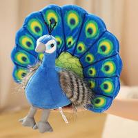 Juguete de Peluche de Pavo Real Muñeco Relleno de Animal Estilo Pavo Real para Regalo de Cumpleaños, Decoración del Hogar Juguetes y Juegos - details 2