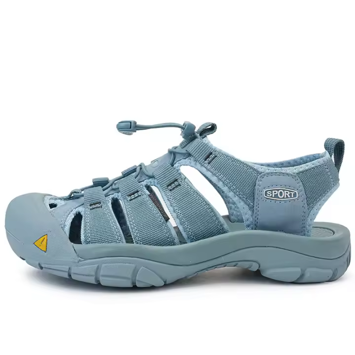 Sandalias de bolsillo con suela ligera para exteriores, de gran tamaño, sandalias de senderismo de verano para mujer, zapatos de playa para hombre - 1