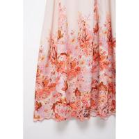 BUNO-Vestido estampado de tirantes con personalidad a la moda de verano para mujer, falda larga sin mangas con cordones y espalda descubierta - details 10