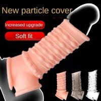 Empaque privado Anillo masculino sexy Funda reutilizable Retraso de la eyaculación Erección más fuerte Extensor Masaje de próstata Juguetes sexuales para hombres adultos - details 2