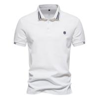 Marca AIOPEON, Polos 100% de algodón para hombre, Polos informales de manga corta de Color sólido para hombre, nueva ropa de verano para hombre - details 7