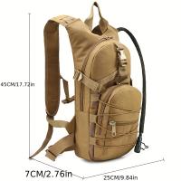 Mochila Táctica de Camuflaje para Ciclismo y Senderismo - Nylon Duradero, Multicolor, Cierre de Cremallera, Sin Botella de Agua ni Mochila, Sin Botella Hidratación, Correas Ajustables, Hombreras Acolchadas, Ideal para Deportes al Aire Libre, Mochila Mini - details 9