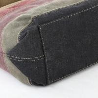 Bolsos de lona estampados a rayas multicolores para mujer Bolsos de hombro Bolso de gran capacidad - details 2