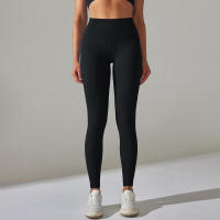 Pantalones deportivos de cintura alta sin costuras para yoga para mujer para hacer ejercicio y correr - details 12