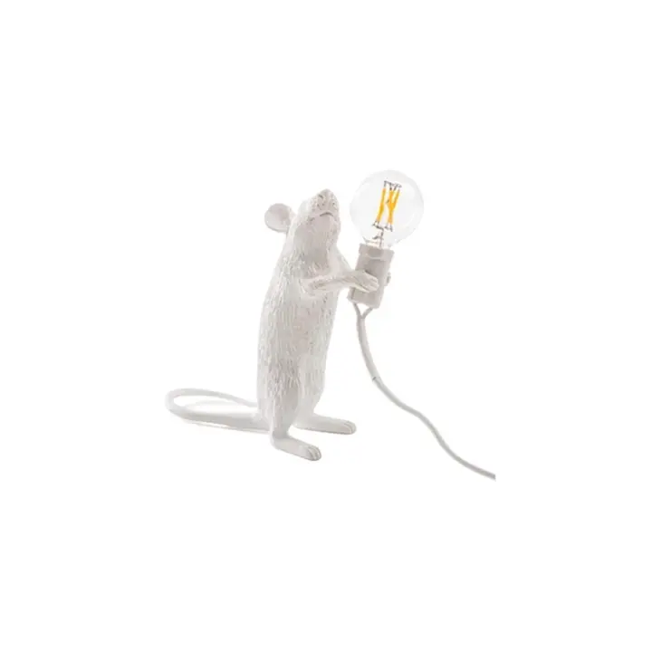 Dropshipping, lámpara de mesa LED de ratón nórdico, luces de mesita de noche de estilo moderno para el hogar, decoración interior del hogar, lámparas de soporte de iluminación - 1