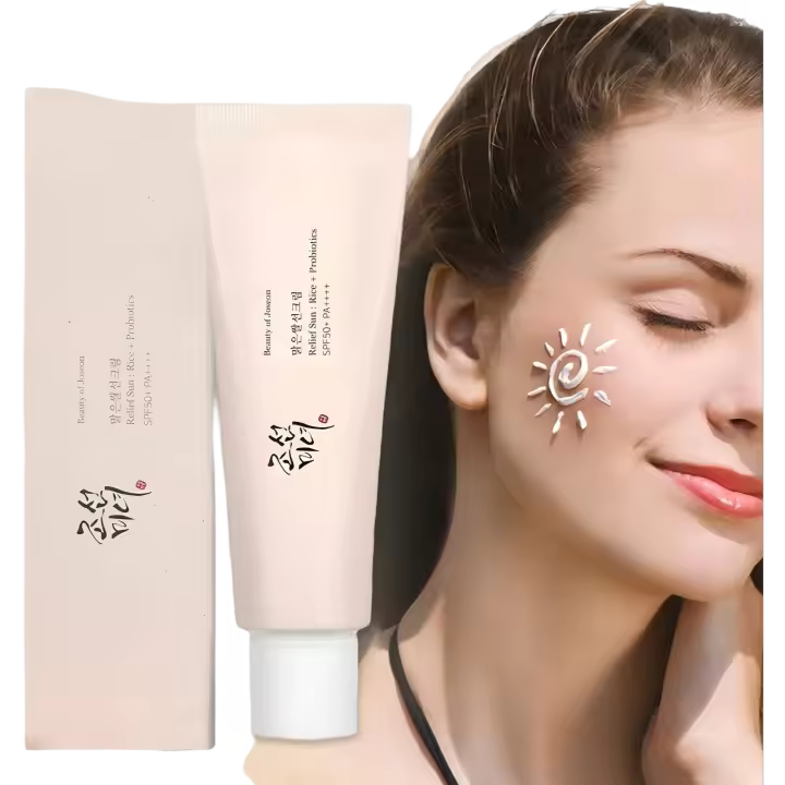 1/3/5 Uds protector solar probiótico de arroz SPF 50+ loción bloqueadora solar orgánica impermeable crema protectora solar sin aceite para el cuidado diario de la piel - 1