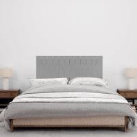 Cabecero de Madera reciclada DM Estilo Palet Vertical Cama Palets Herrajes incluidos (150cm, Madera Natural) - details 6
