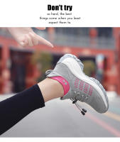 Zapatos para caminar de marca para mujer, zapatillas de deporte con calcetines de punto transpirables, zapatos cómodos para lactancia, zapatos deportivos con plataforma informales - details 17