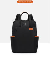 Mochila De trabajo simple para mujer, bolso de mano para ordenador portátil, mochila de hombro ligera informal, mochila de viaje de gran capacidad con cinturón de equipaje - details 18