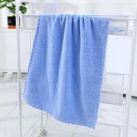 Toalla Veet de Coral liso, toallas faciales de baño suaves absorbentes de alta microfibra engrosadas, 35x75cm - details 5