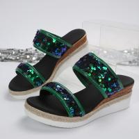zapatos de zapatilla de tacón de cuña de verano para mujer - details 3