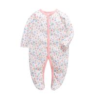 Peleles de algodón para bebés y niños, ropa de una pieza de manga larga con estampado bonito, ropa de primavera, 3 unidades por lote - details 4