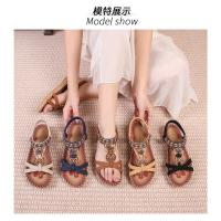 Elegantes Sandalias de Verano 2025 Boho con Strass Chanclas de Dedo de Cuero Genuino, Moda Playa y Fiesta, Diseño Exclusivo y Lujo - details 7