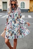 Vestido midi casual estilo coreano de moda 2025 para mujer con manga larga - details 17