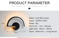 Lámpara LED nórdica moderna para decoración del hogar, candelabro de pared Interior, 85-265V, luz de lado para dormitorio y sala de estar - details 0