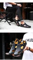 Sandalias de verano para hombre, zapatos informales de cuero genuino para hombre, sandalias de cuero para exteriores para hombre, zapatos de playa, zapatos romanos para hombre - details 14