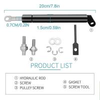 2 uds puerta trasera de elevación lenta maletero amortiguador de Gas soportes de elevación aptos para Nissan D40 Navara 2004-2014 - details 2