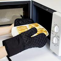 Manoplas de silicona y almohadillas térmicas para horno, mitones gruesos resistentes al calor y almohadillas térmicas para asar, hornear, cocinar, asar, calentar, 4 Uds. - details 6