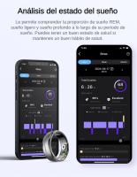 Anillo Inteligente Rastreador de Fitness para Mujeres Hombres, Anillo de Fitness con Múltiples Modos Deportivos, Monitor de Ritmo Cardíaco, Oxígeno en Sangre y Sueño, Contador de Pasos y Calorías para Teléfonos Android iOS - details 7