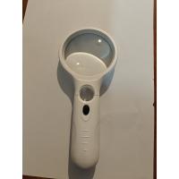 Lupa de vidrio portátil de doble lente 3LED en blanco y negro - details 2