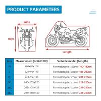 Cubierta de motocicleta universal para exterior protector UV impermeable para todas las estaciones cubierta de polvo lluvia para moto con tamaños M L XL 2XL 3XL 4XL - details 4